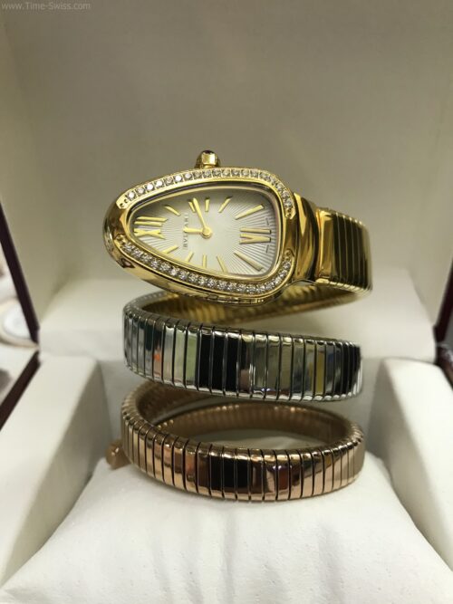 Bvlgari Snake Rose Gold and PVD 28mm-30mm Replica Watches