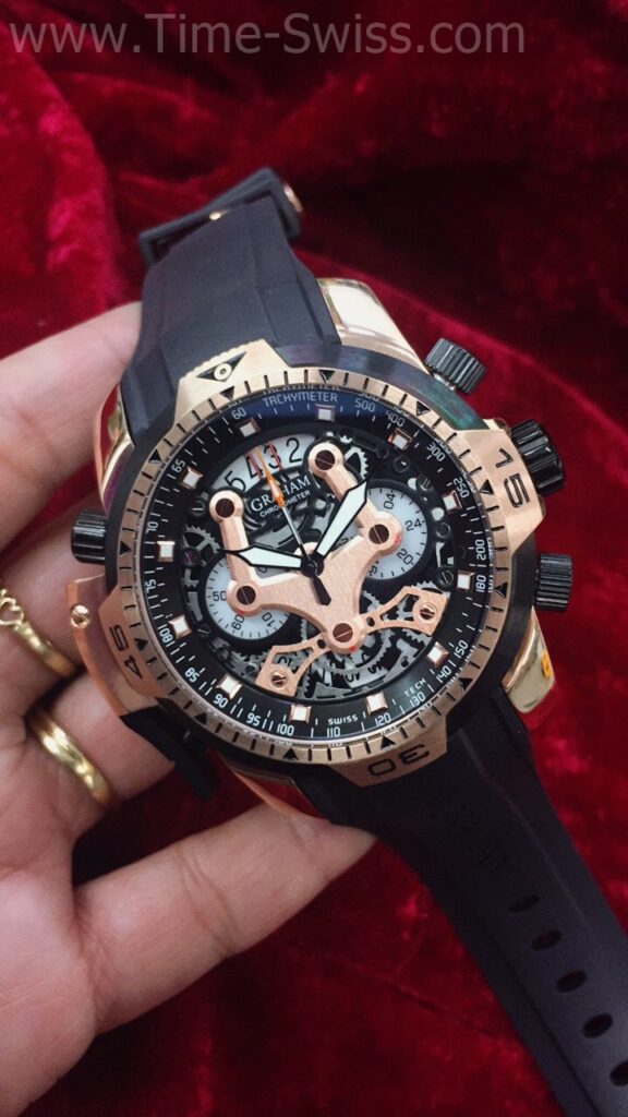 Graham Chronometer Rose Gold Black Dial 03