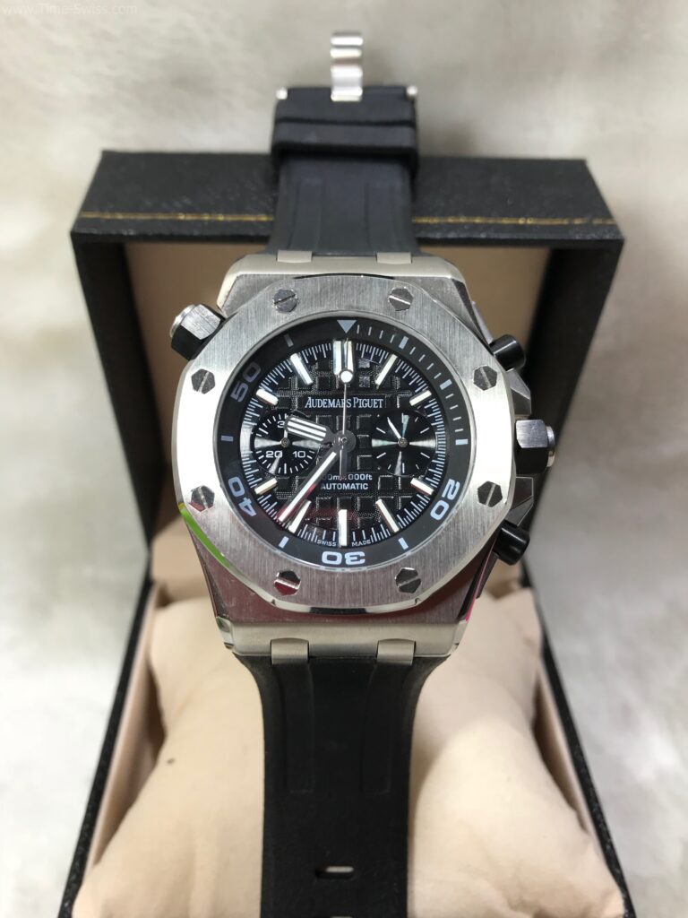 Audemars Piguet Royal Oak Driver Black Dial 45mm หน้าดำ 2วง สายยาง 01