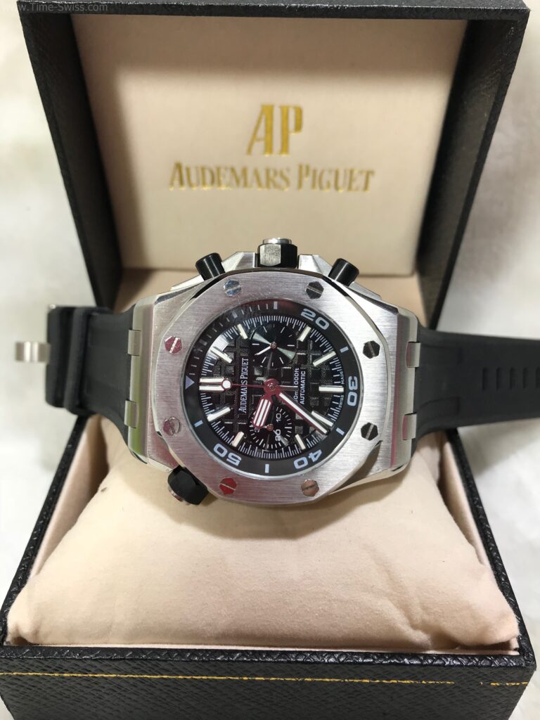 Audemars Piguet Royal Oak Driver Black Dial 45mm หน้าดำ 2วง สายยาง 08