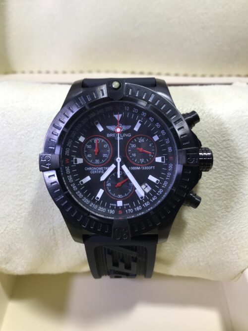 Breitling Chronometre 1884 Chronograph PVD Black Dial 42mm Rubble