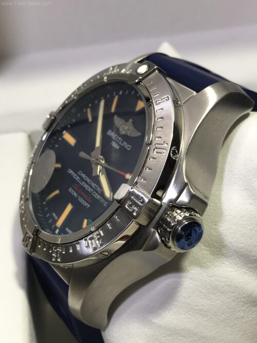 Breitling Chronometre Blue Dial 42mm Rubble