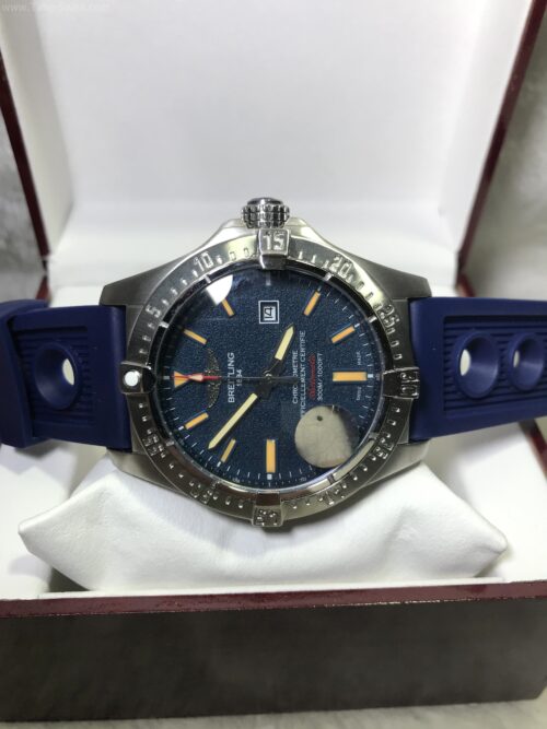 Breitling Chronometre Blue Dial 42mm Rubble