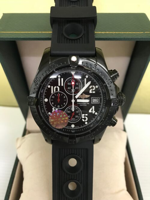 Breitling Chronometre Certifie Chronograph PVD Black Dial 42mm Rubble