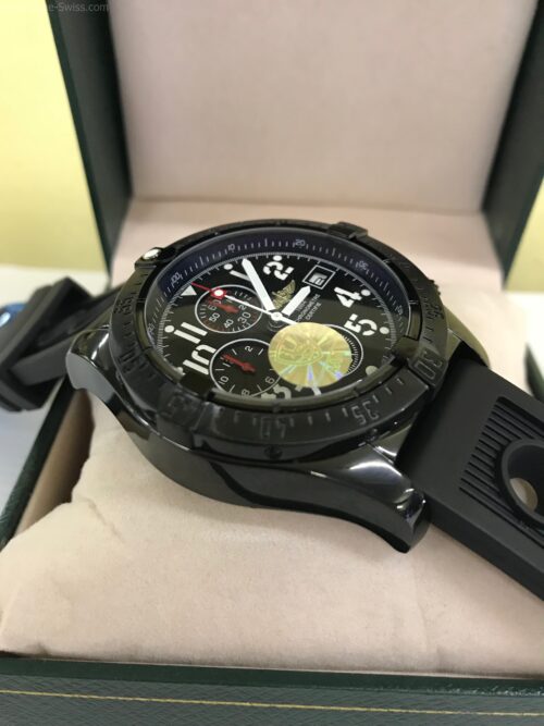 Breitling Chronometre Certifie Chronograph PVD Black Dial 42mm Rubble