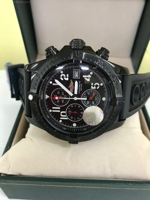 Breitling Chronometre Certifie Chronograph PVD Black Dial 42mm Rubble