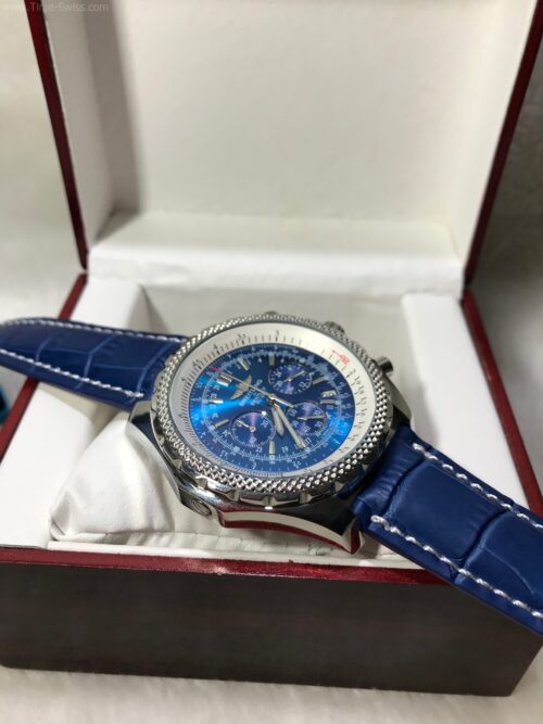 Breitling Navitimer Blue Dial 40mm Leather Strap