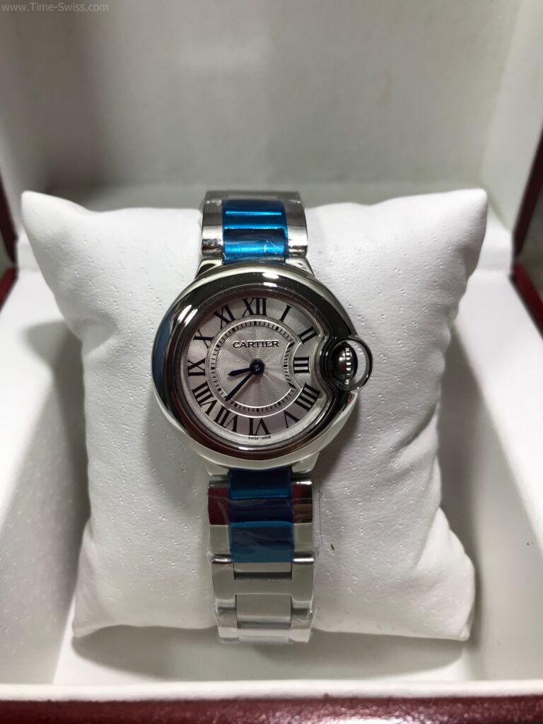 Cartier Ballon White Dial Ladies ขอบเรียบ หน้าขาว ผู้หญิง 01