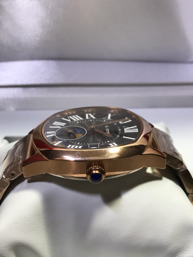 Cartier Drive Moon Rose Gold Black Dial หน้าดำพระจันทร์ 03