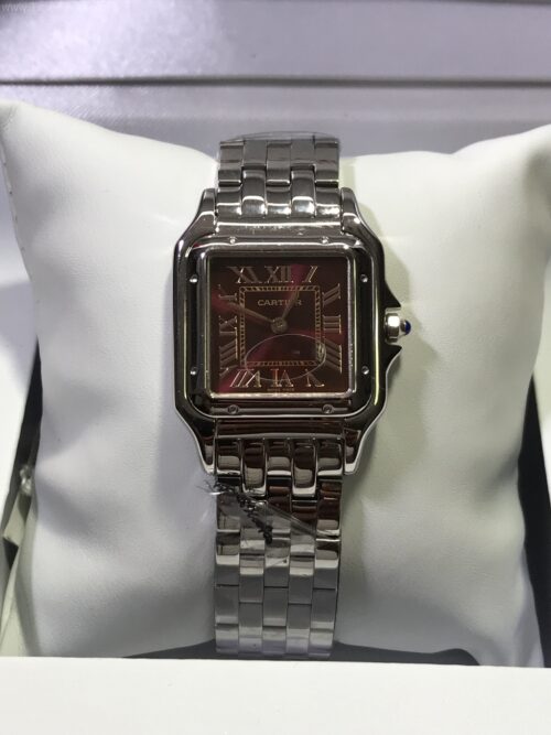 Cartier Santos Red Dial Ladies