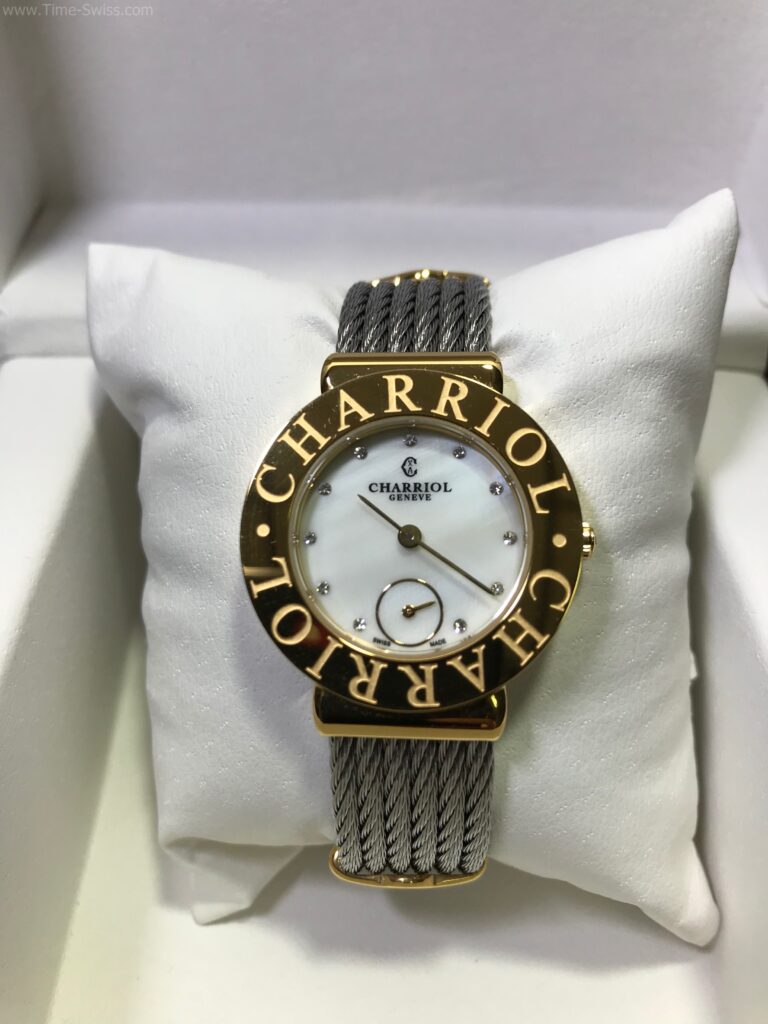 Charriol Geneve 28633 Gold White Dial เรือนทอง หน้าขาว ผู้หญิง 01