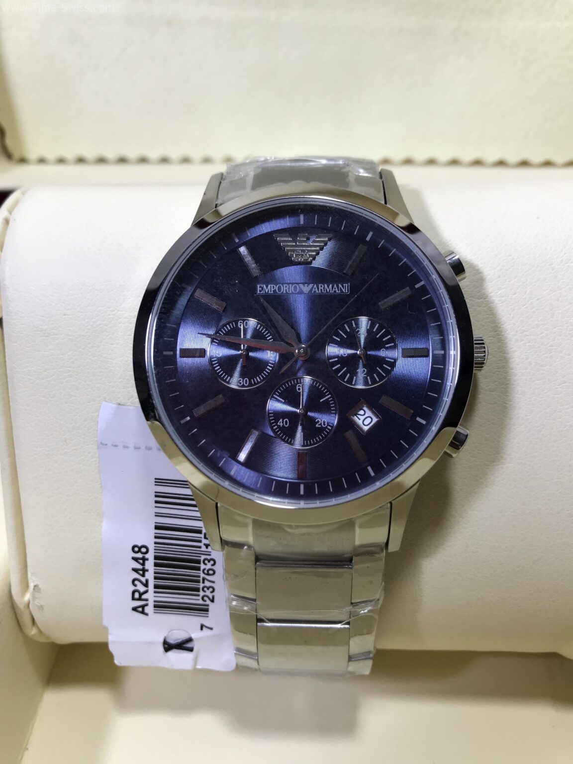 EMPORIO ARMANI AR2448 Chronograph Blue Dial 40mm | https://time-swiss.com