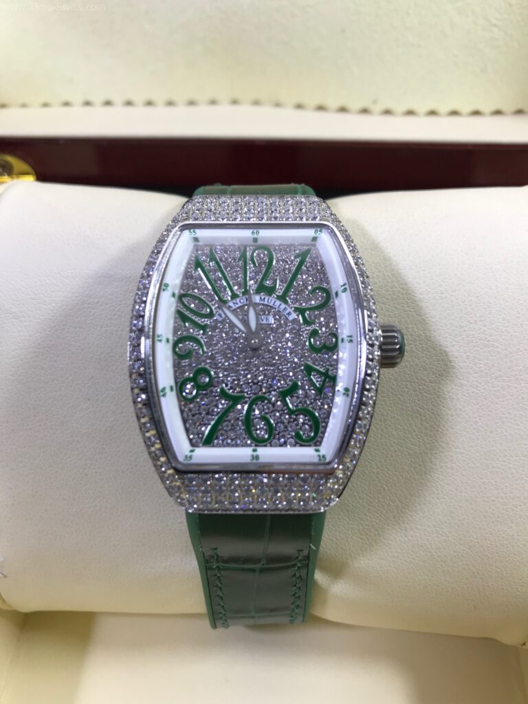 Franck Muller Long Island Diamond Green Dial Ladies หน้าเพชร ผู้หญิง 01