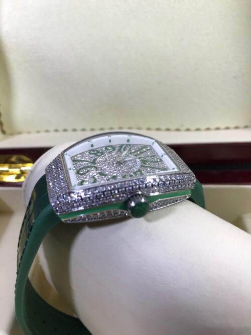 Franck Muller Long Island Diamond Green Dial Ladies