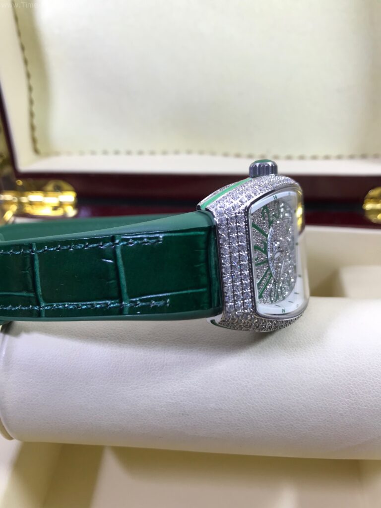 Franck Muller Long Island Diamond Green Dial Ladies หน้าเพชร ผู้หญิง 04