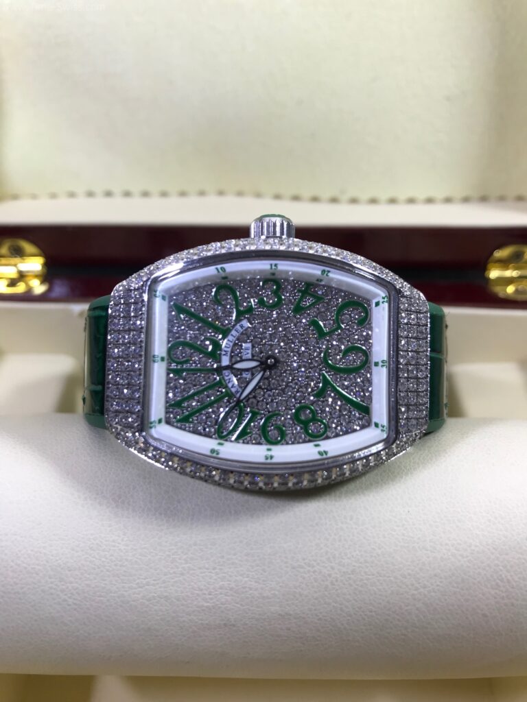 Franck Muller Long Island Diamond Green Dial Ladies หน้าเพชร ผู้หญิง 08