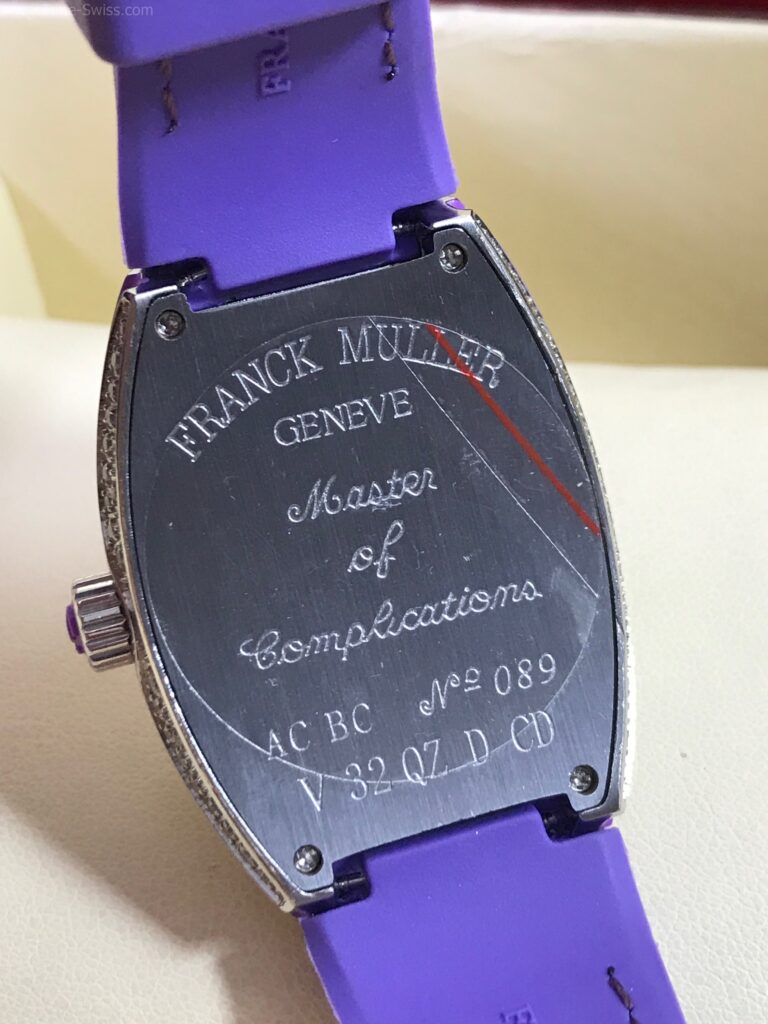 Franck Muller Vanguard Diamond Purple Dial Ladies 06