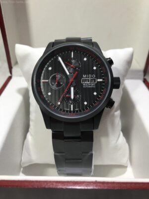 MIDO Multifort PVD Black Red Dial