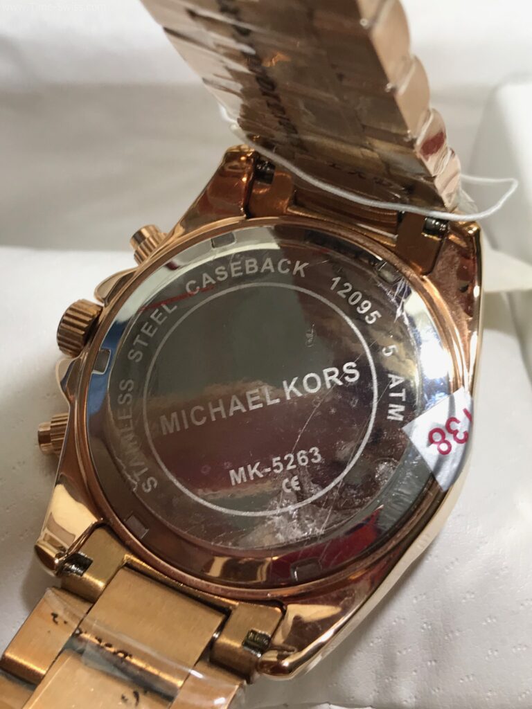 Michael Kors MK5263 Chronograph Diamond Rose Gold Dial 33mm ขอบเพชร ไหล่เพชร 05