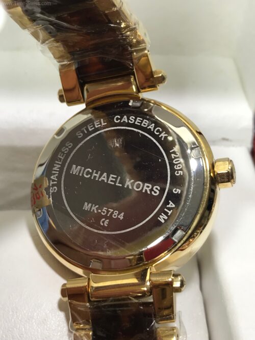 Michael Kors MK5784 Gold Diamond MK Dial 38mm