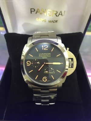 Panerai GMT Power Reserve Black Dial 44mm CC Steel