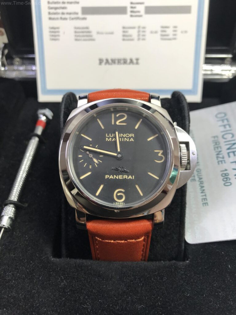 Panerai Luminor 1860 Edition Black Dial 44mm CC หน้าดำ มีเรือ 01