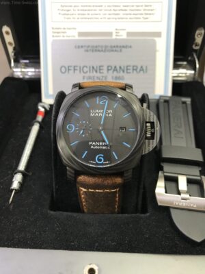 Panerai Luminor Marina Corbotect PAM1661 Carbon Black Dial 44mm