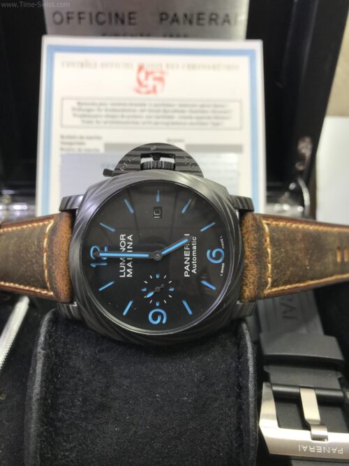 Panerai Luminor Marina Corbotect PAM1661 Carbon Black Dial 44mm