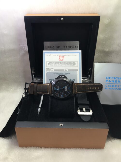 Panerai Luminor Marina Corbotect PAM1661 Carbon Black Dial 44mm