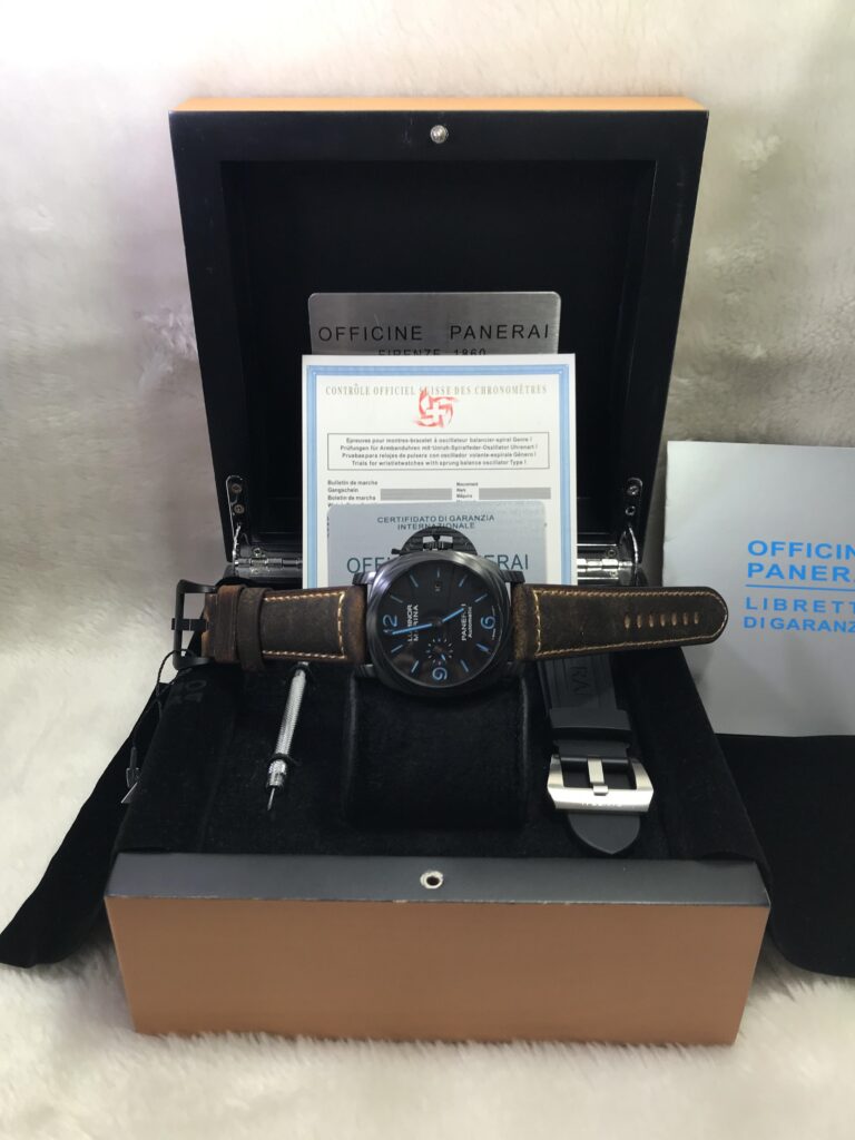 Panerai Luminor Marina Corbotect PAM1661 Carbon Black Dial 44mm เลขฟ้า 07