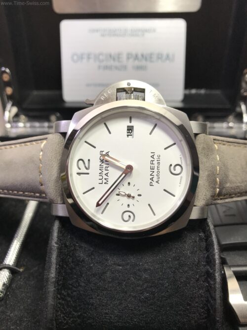 Panerai Luminor Marina White Dial 44mm Leather Strap