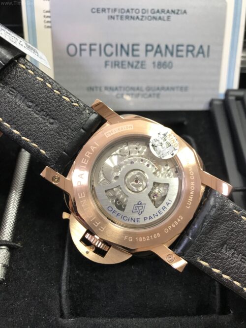 Panerai Luminor PAM393 Rose Gold Black Dial 44mm