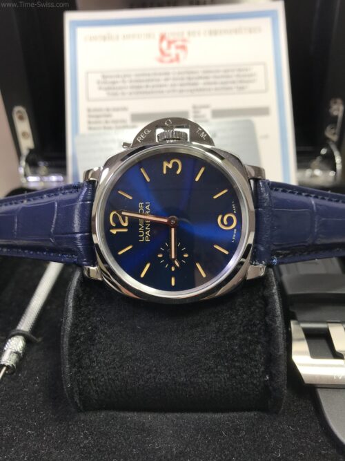 Panerai Luminor PAM926 Blue Dial 42mm Leather Strap