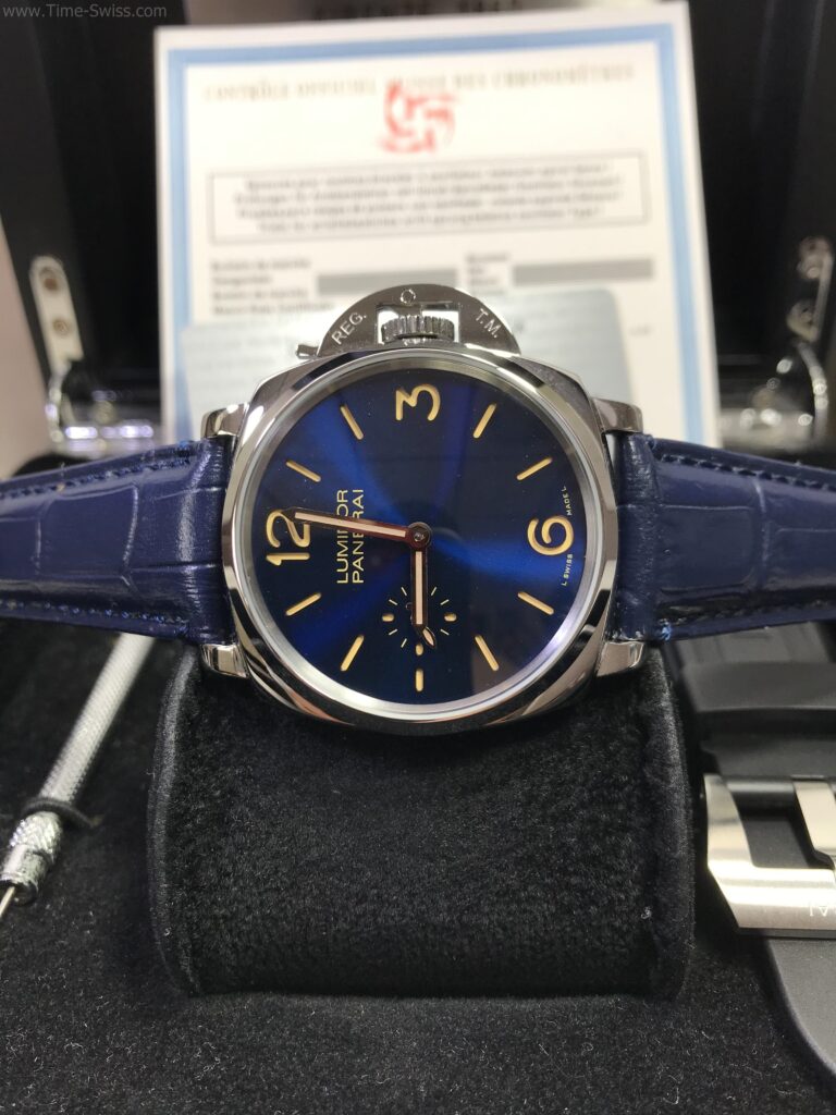 Panerai Luminor PAM926 Blue Dial 42mm Leather Strap สายหนังน้ำเงิน 06