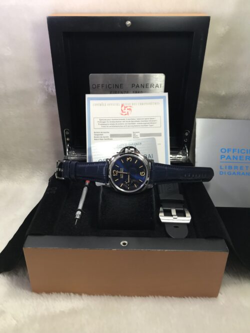 Panerai Luminor PAM926 Blue Dial 42mm Leather Strap