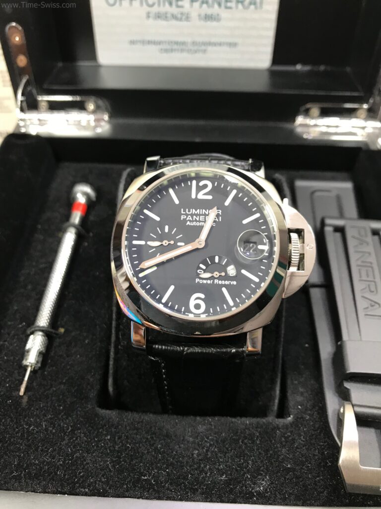 Panerai PAM1090 Power Reserve Black Dial 44mm CC สายหนังสีดำ 01