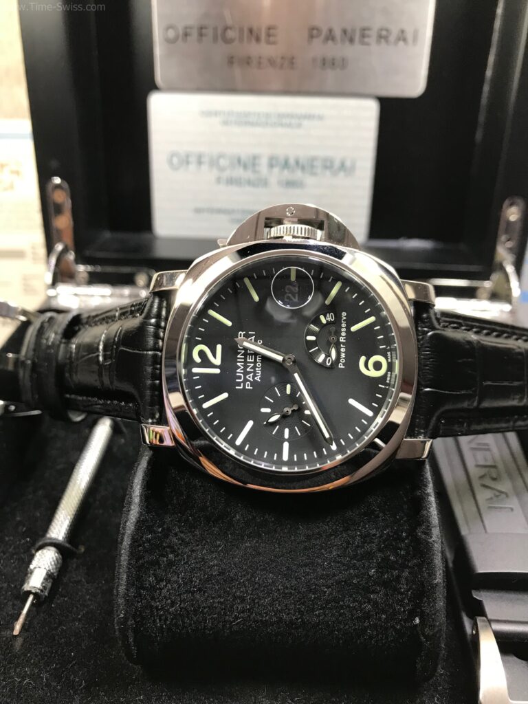 Panerai PAM1090 Power Reserve Black Dial 44mm CC สายหนังสีดำ 06