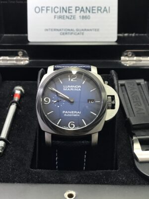 Panerai PAM1117 Luminor Marina Corbotect Bezel Blue Dial 44mm