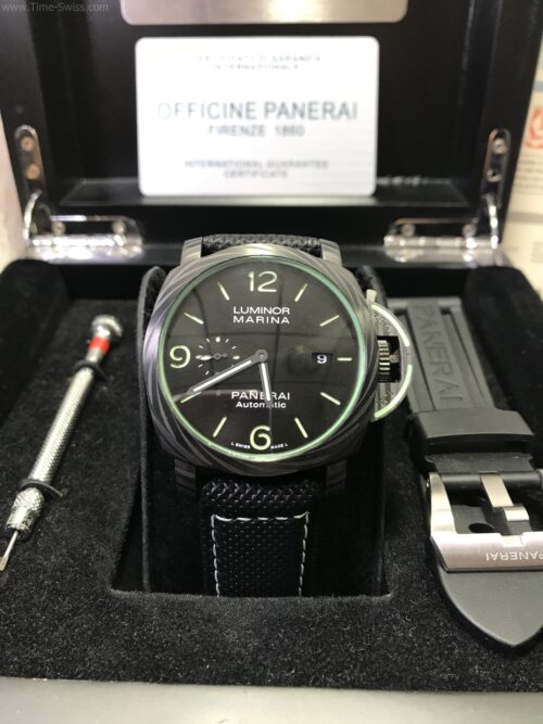 Panerai PAM1118 Luminor Marina Corbotect Black Dial 44mm