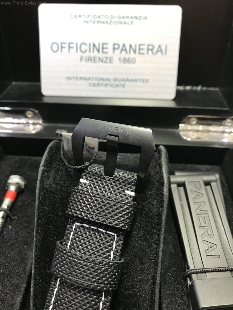 Panerai PAM1118 Luminor Marina Corbotect Black Dial 44mm คาร์บอน สายหนังลายผ้า 05