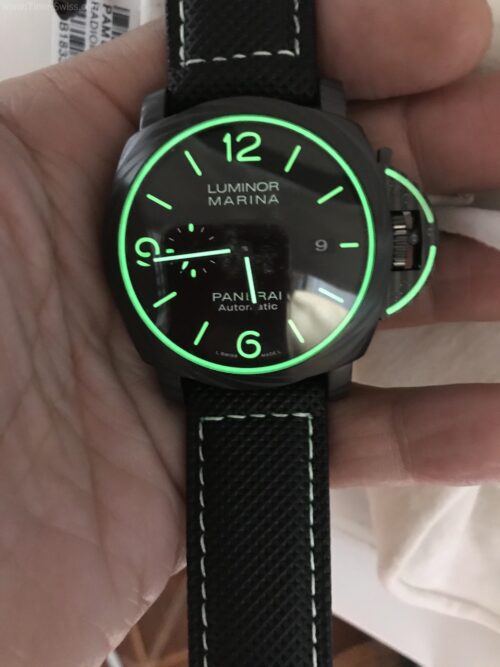 Panerai PAM1118 Luminor Marina Corbotect Black Dial 44mm