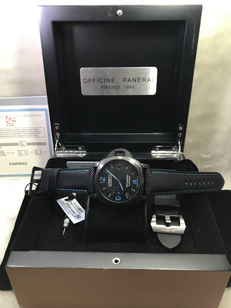 Panerai PAM1661 Luminor Marina Corbotect Black Dial 44mm คาร์บอน เลขฟ้า 07