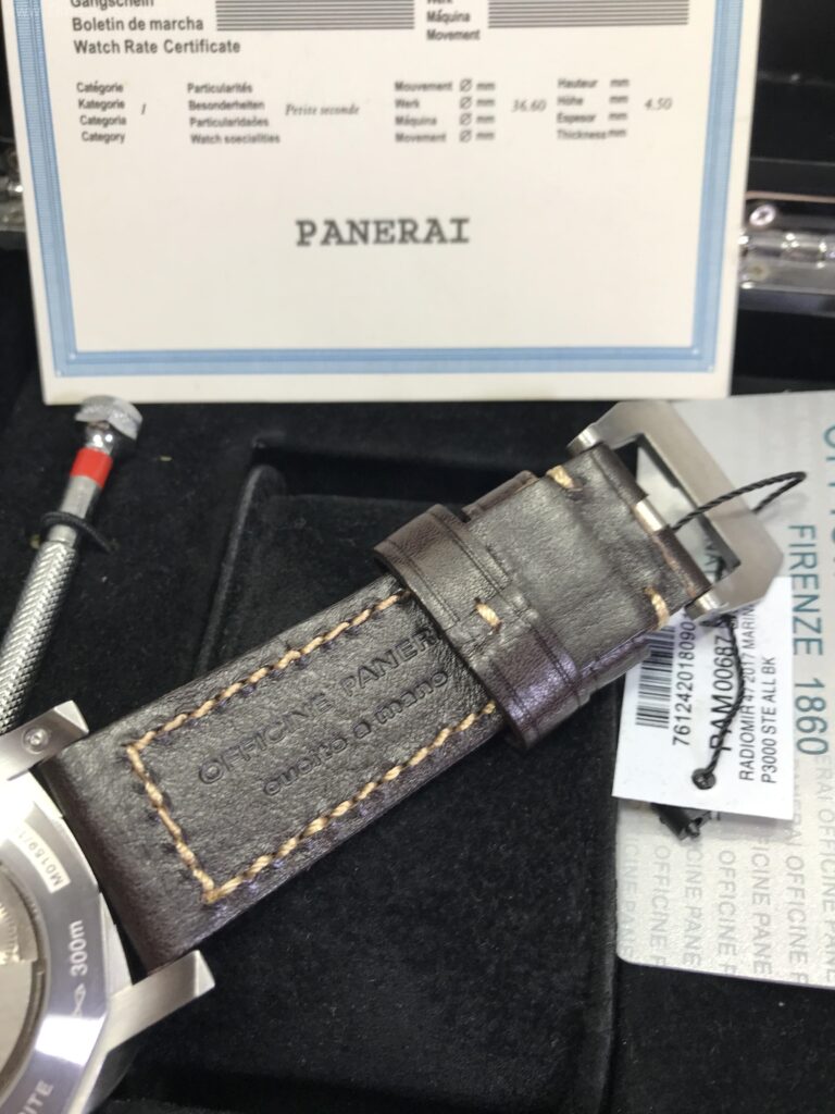 Panerai PAM321 Power Reserve GMT Black Dial 44mm CC สายหนังสีน้ำตาล 06