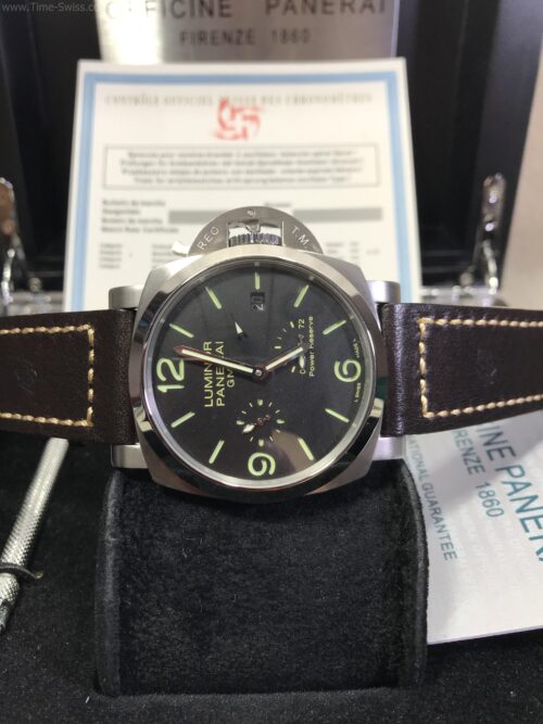 Panerai PAM321 Power Reserve GMT Black Dial 44mm CC