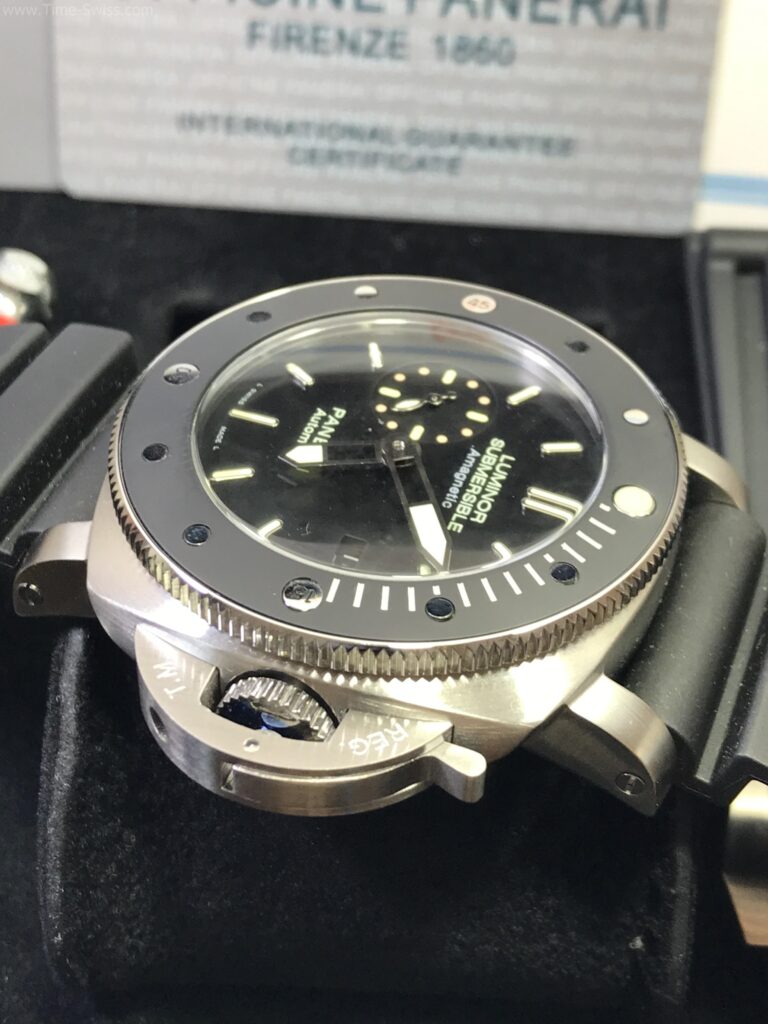 Panerai PAM389 Submasible Amagnetic Ceramic Black Dial 47mm สายยาง 02