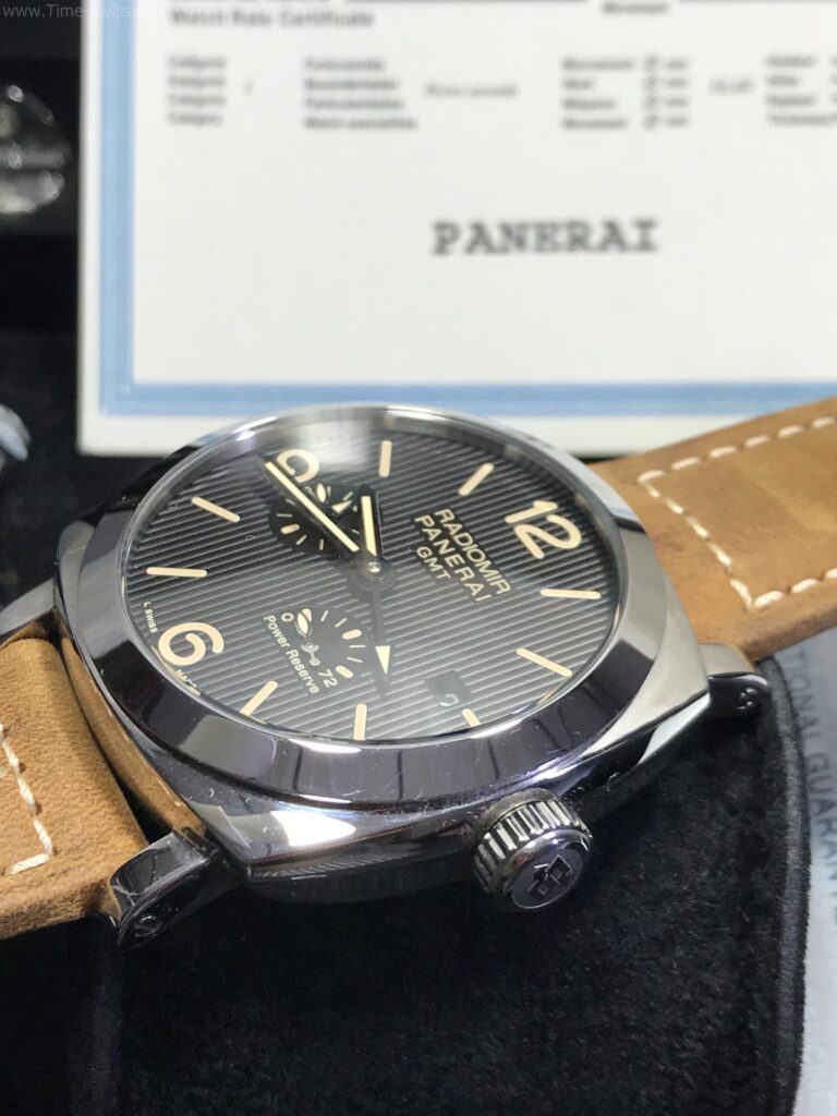 Panerai PAM658 Power Reserve RADIOMIR Black Dial 44mm CC สายหนังน้ำตาล 03