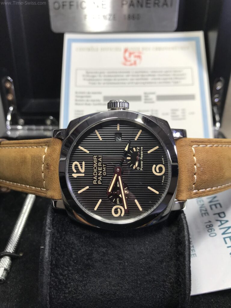 Panerai PAM658 Power Reserve RADIOMIR Black Dial 44mm CC สายหนังน้ำตาล 07