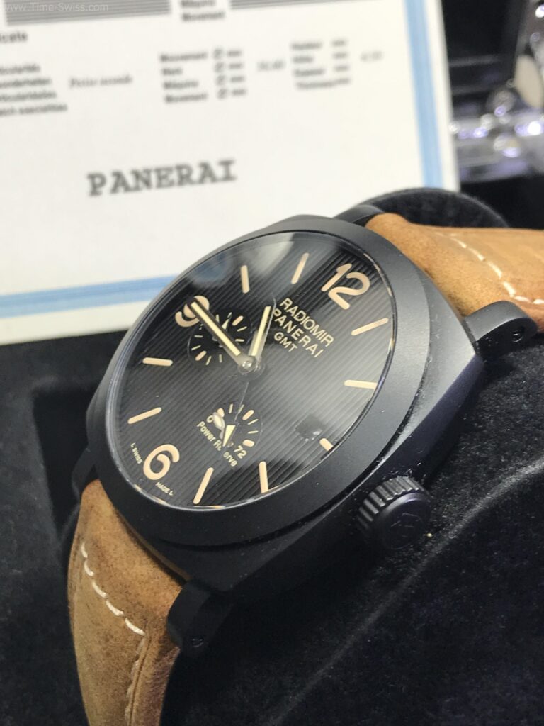 Panerai PAM658 Power Reserve RADIOMIR PVD Black Dial 44mm CC สายหนังน้ำตาล 02