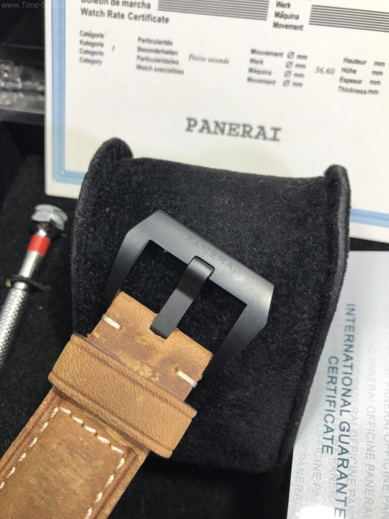 Panerai PAM658 Power Reserve RADIOMIR PVD Black Dial 44mm CC สายหนังน้ำตาล 04