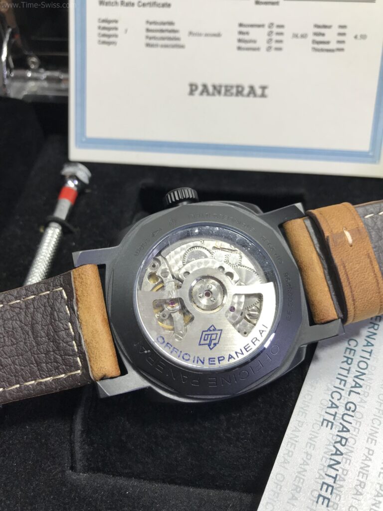 Panerai PAM658 Power Reserve RADIOMIR PVD Black Dial 44mm CC สายหนังน้ำตาล 06